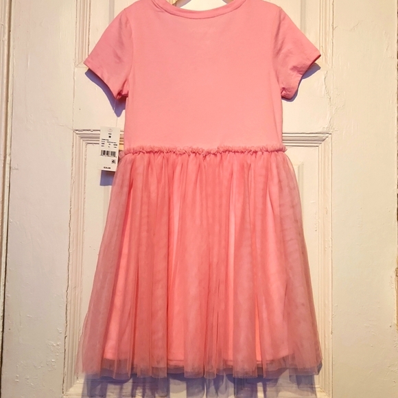 Disney Valentines Heart Youth Size Medium Mickey, Minnie & Friends Pink Dress - Picture 2 of 3